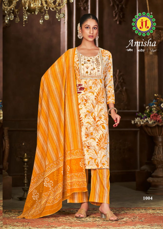 Jt Amisha Printed Designer Readymade Dress Catalog